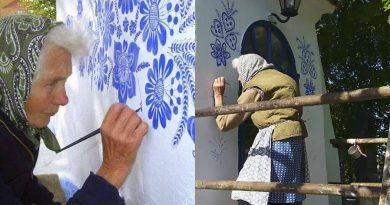 Γιαγιά 92 ετών ζωγράφισε ένα ολόκληρο χωριό και το μεταμόρφωσε σε έργο τέχνης